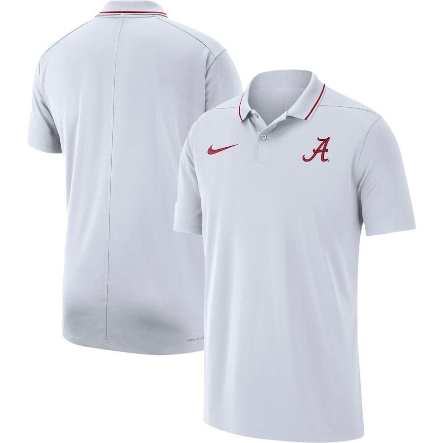 

Поло с коротким рукавом Nike Alabama Crimson Tide, белый