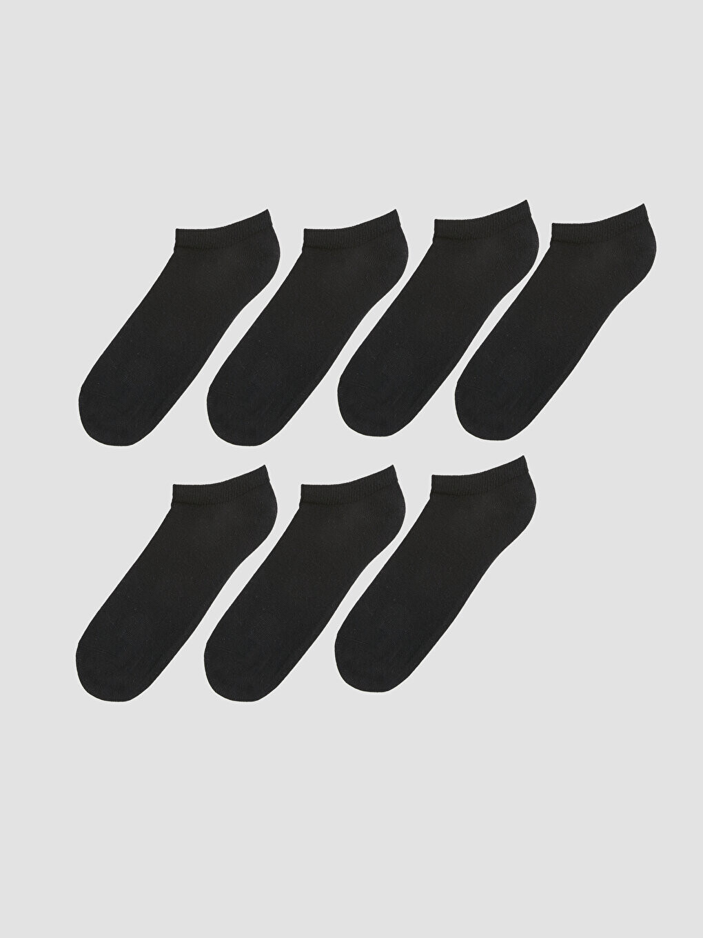

Мужские носки-пинетки, 7 пар носков LCW ACCESSORIES, черный