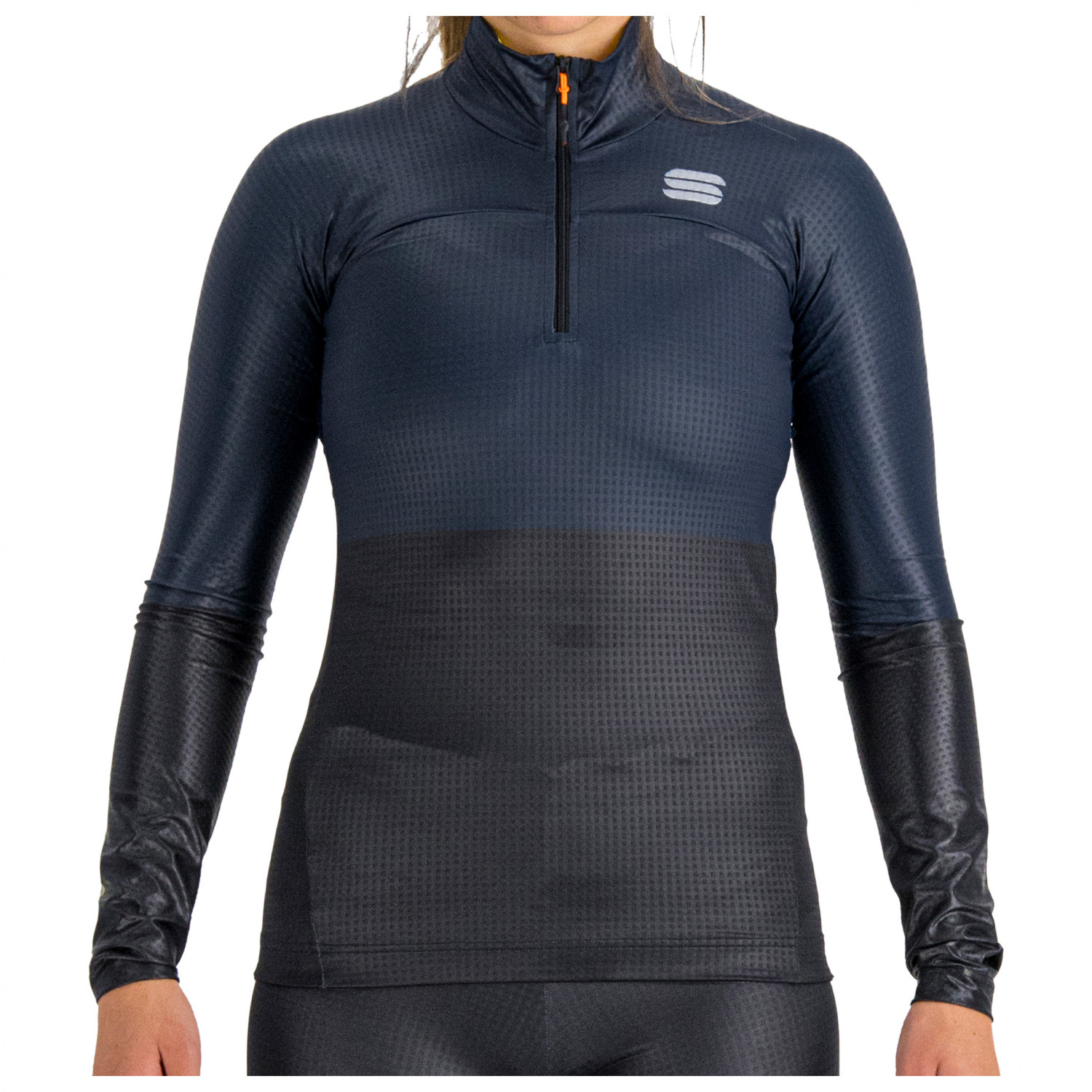 Куртка для беговых лыж Sportful Women's Apex Jersey, цвет Black/Galaxy Blue