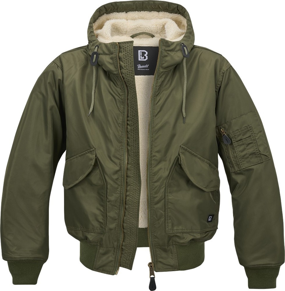 цена Куртка Brandit Jacke Cwu Jacket Hooded, зеленый