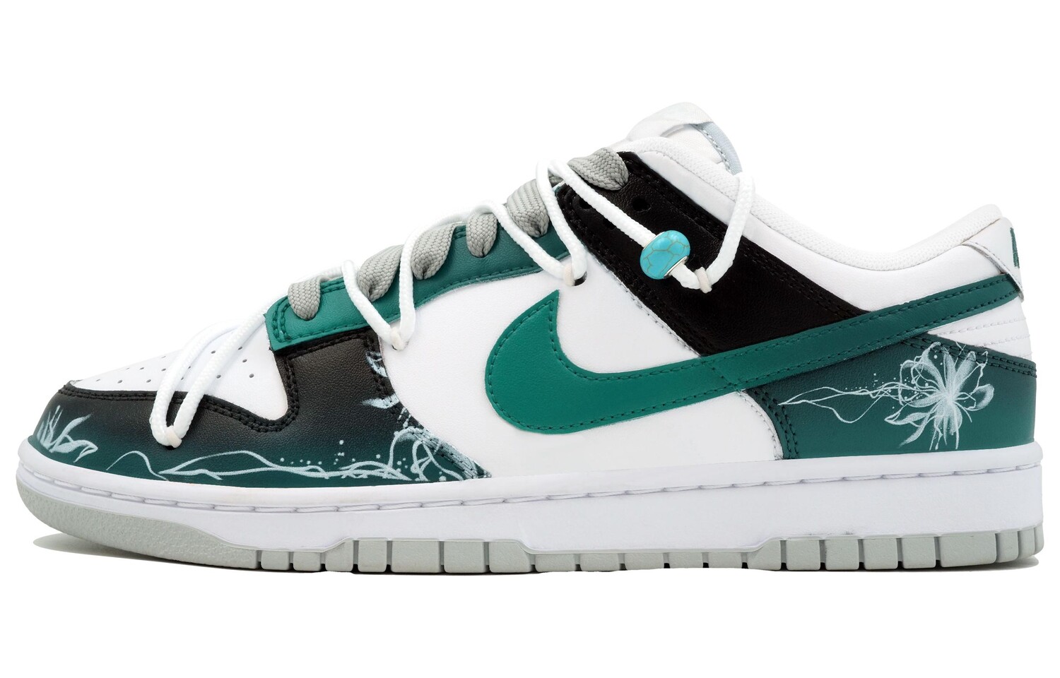

Кроссовки для скейтбординга Dunk мужские с низким верхом зеленые/черные Nike