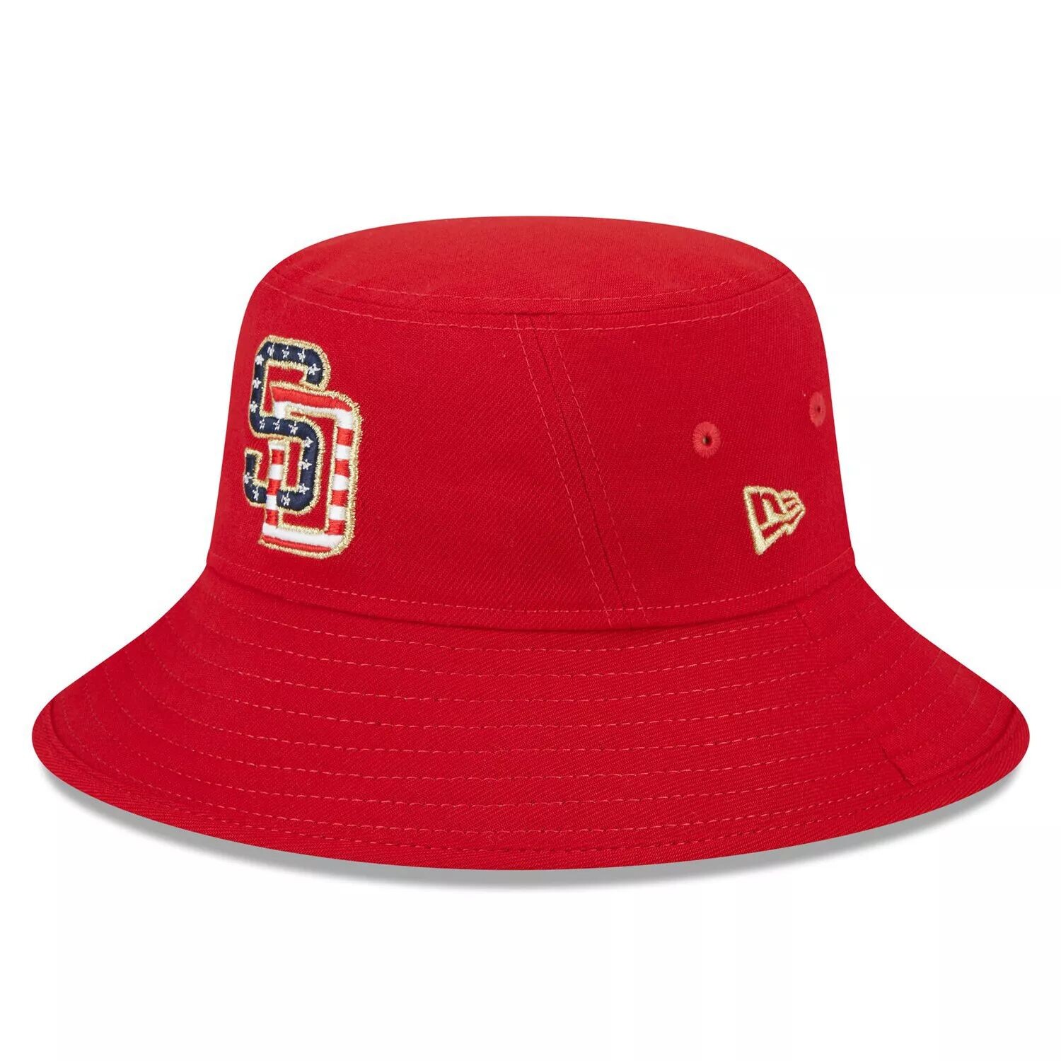 

Мужская панама New Era Red San Diego Padres 2023 Четвертого июля