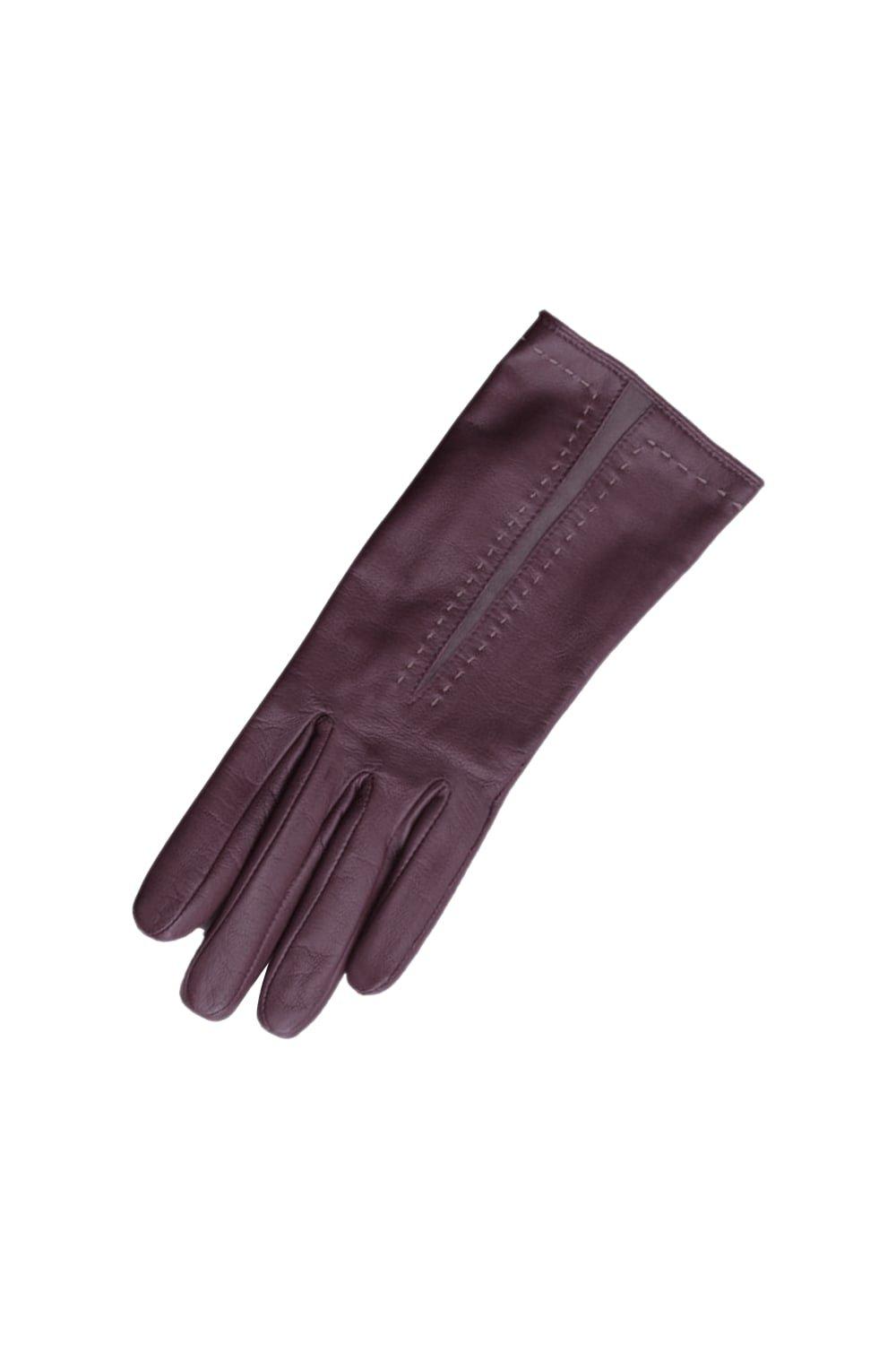 Перчатки Sadie с контрастными вставками Eastern Counties Leather, фиолетовый кошелек melanie с зубчатой ​​панелью eastern counties leather фиолетовый