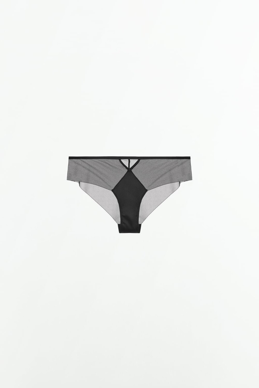 

Трусы из атласной сетки, ограниченный выпуск ZARA, черный