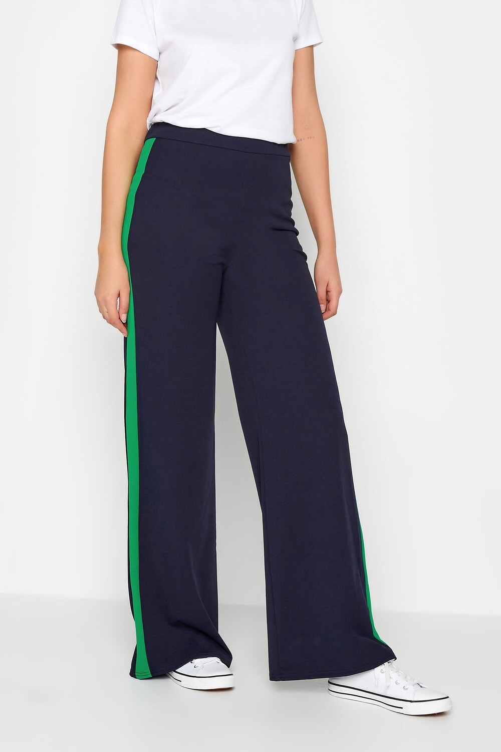

Полосатые брюки с широкими штанинами Long Tall Sally, синий