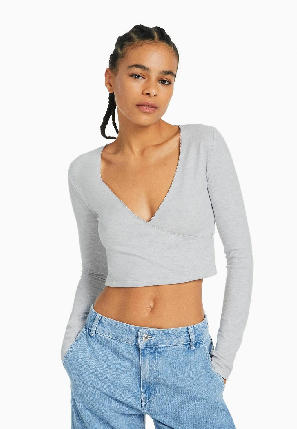 

Рубашка с длинным рукавом Bershka