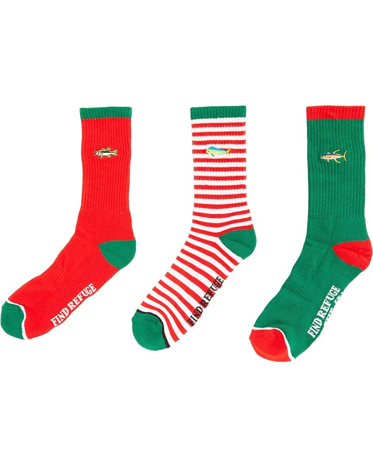 

Носки Salty Crew Fishmas 2 Holiday Socks 3-Pack, цвет Assorted