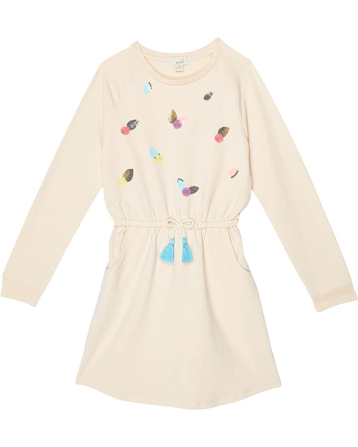 

Платье PEEK Pom Sequin Long Sleeve Dress, цвет Peach