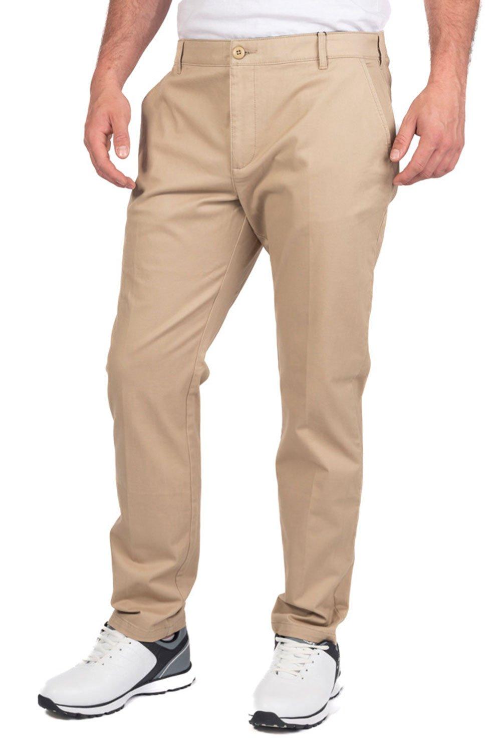 Зауженные брюки-чиносы для гольфа Island Green, бежевый брюки uniqlo ultra stretch active tapered кремовый