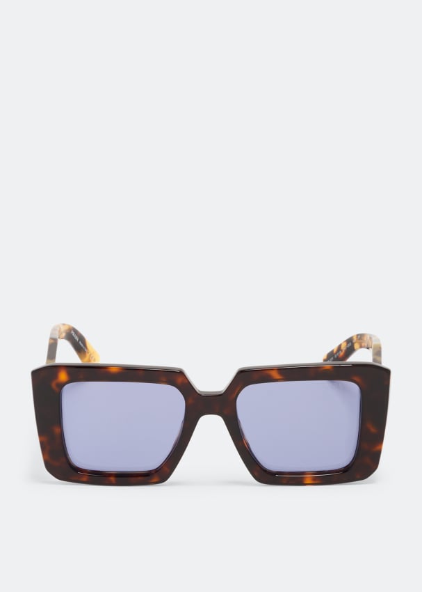 цена Солнцезащитные очки Prada Prada Symbole, коричневый