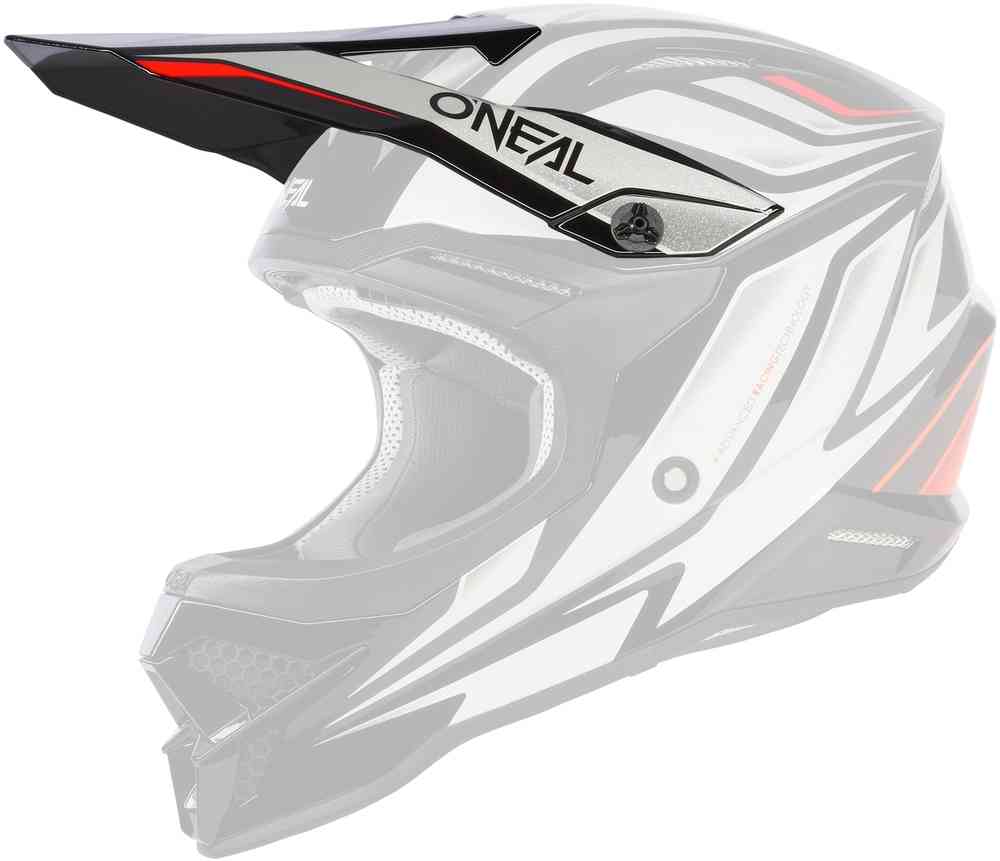 3Series Вертикальный козырек для шлема Oneal, черно-белый защита шеи oneal nx2