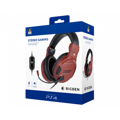 Bigben Sony Official Stereo Gaming Headset – Red