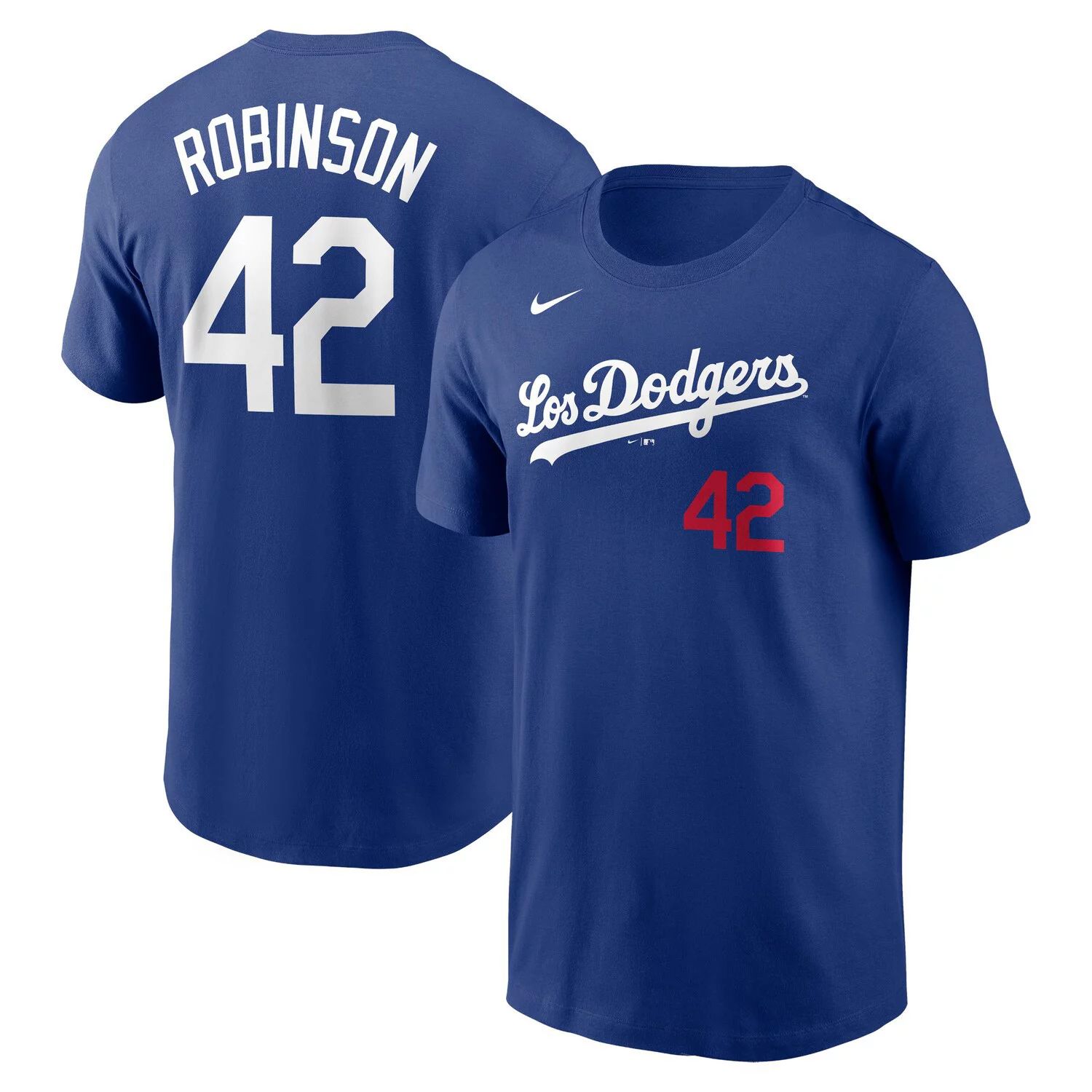 

Мужская футболка Jackie Robinson Royal Los Angeles Dodgers City Connect с именем и номером Nike