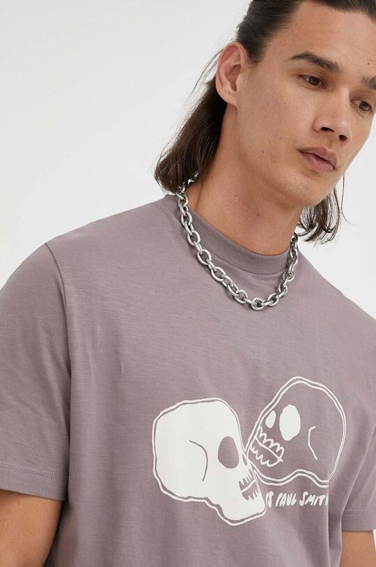 

Хлопковая футболка PS Paul Smith, фиолетовый