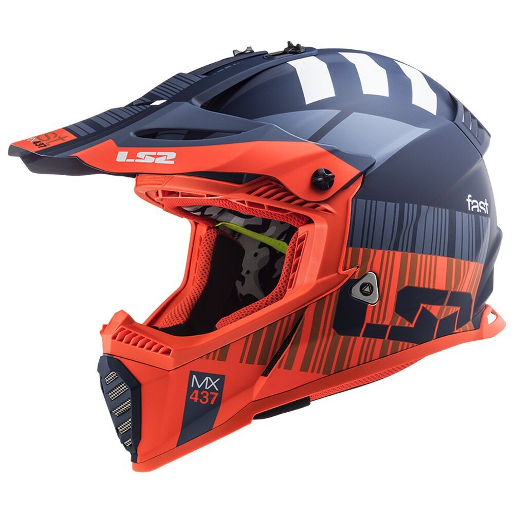 

Шлем для мотокросса LS2 MX437 Fast Evo XCode, красный