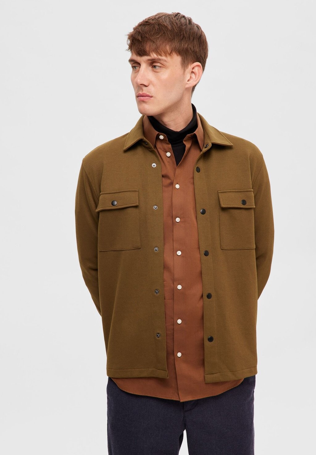 

Куртка Selected Homme, цвет dark olive