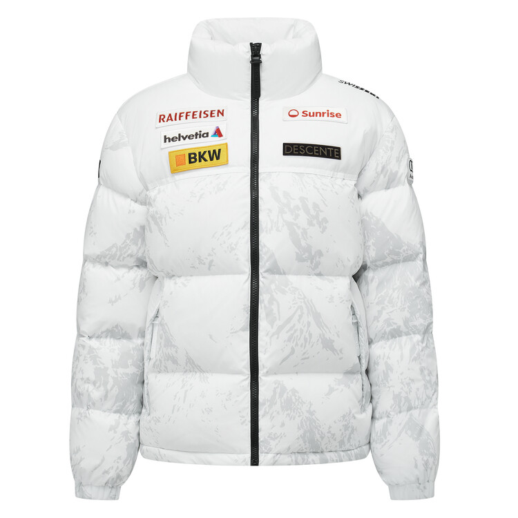

SKI STYLE Пуховик унисекс Descente, цвет The night fog is dark