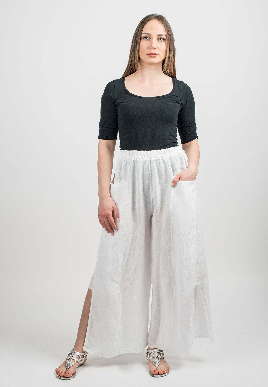 

Брюки Dalle Piane Cashmere, белый