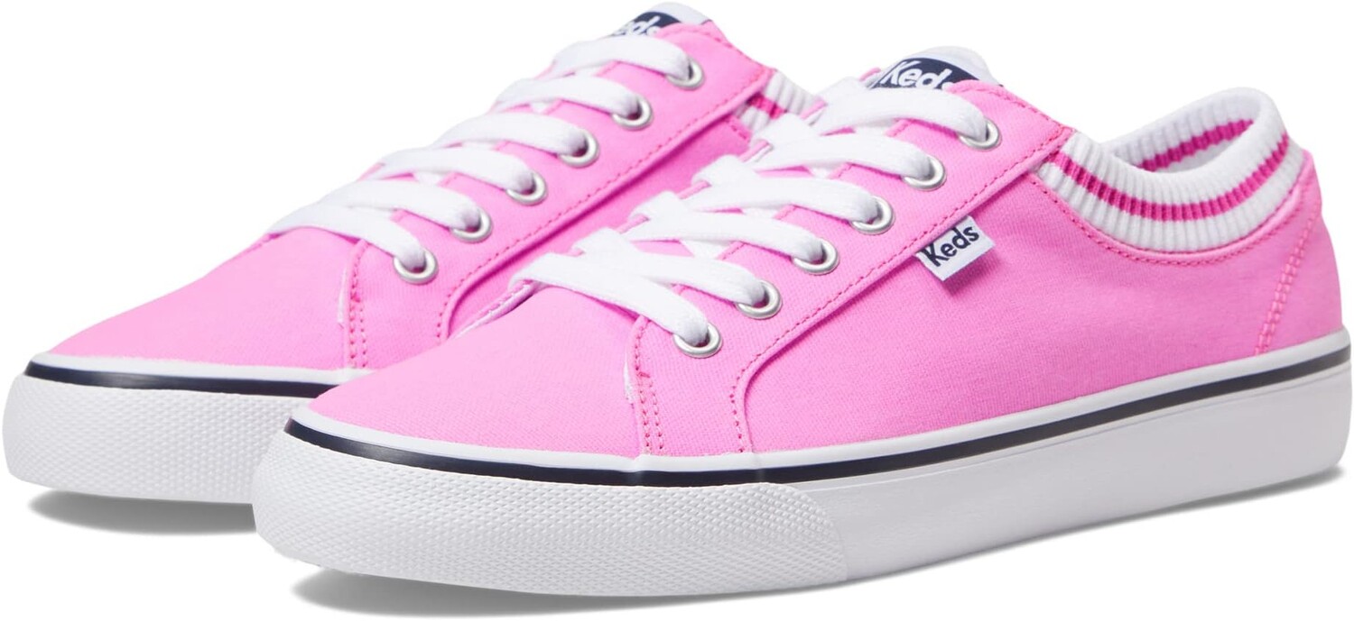 

Кроссовки Jump Kick Rib Knit Lace Up Keds, неоново-розовый