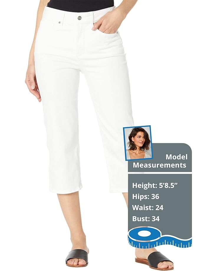 

Джинсы NYDJ Thigh Shaper Crop Jeans in Optic White, цвет Optic White