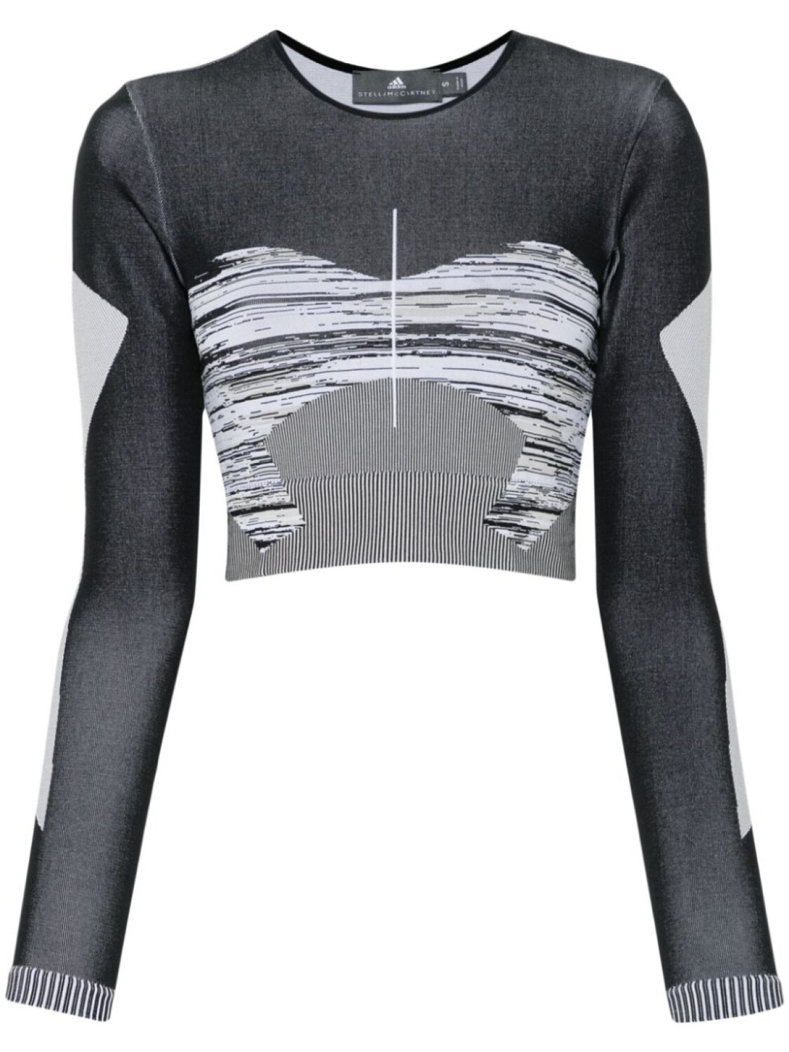 

Adidas by Stella McCartney укороченный топ с графичным принтом, черный
