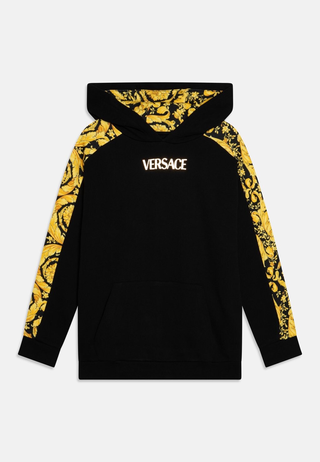 

Толстовка Baroque Kids Logo Print Unisex Versace, цвет black/gold