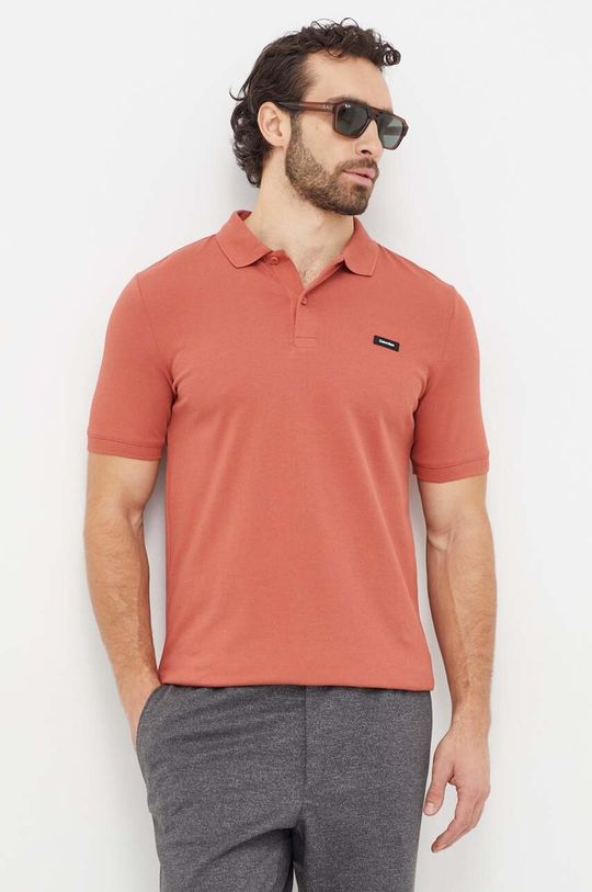 Рубашка поло Calvin Klein, оранжевый
