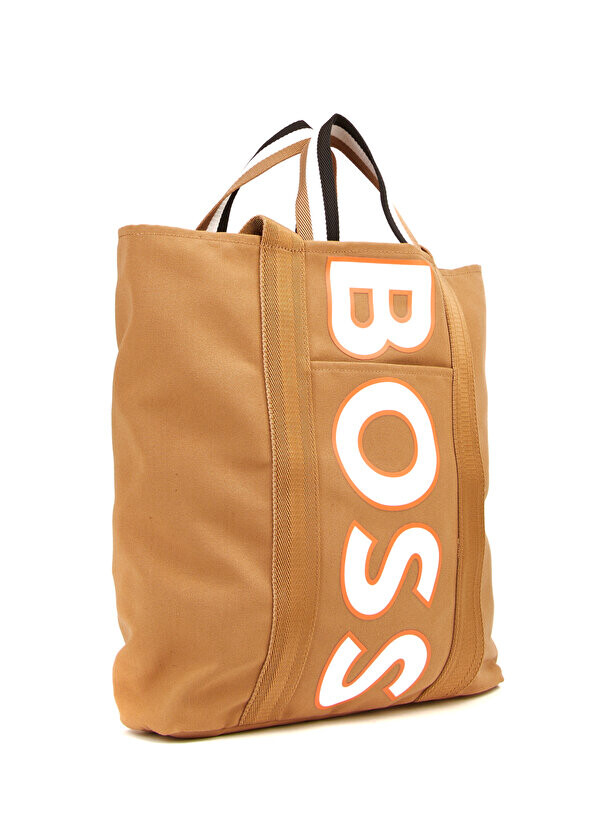 

Бежевая женская сумка с логотипом Boss
