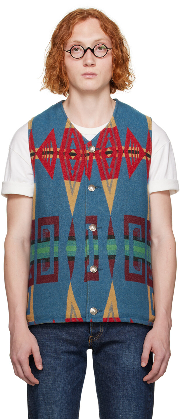 

Синий - Синий двусторонний пуховик Kora visvim