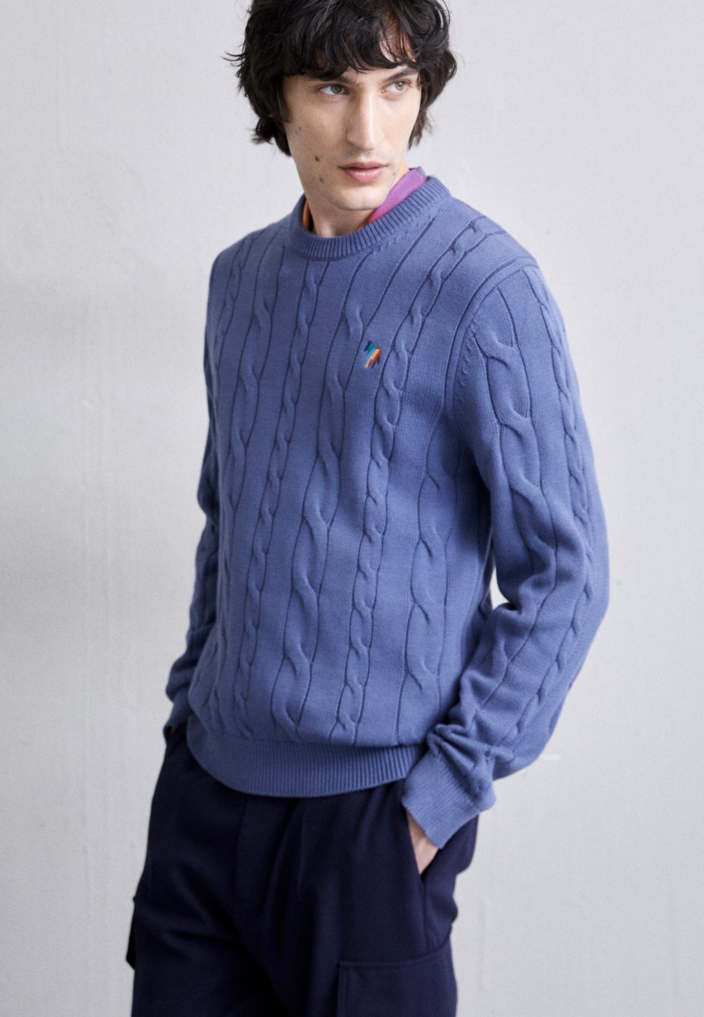 

Свитер CREW NECK PS Paul Smith, серовато-синий