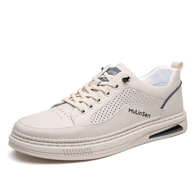

Кроссовки мужские Lifestyle Shoes Men Low-Top Mulinsen, цвет Beige openwork