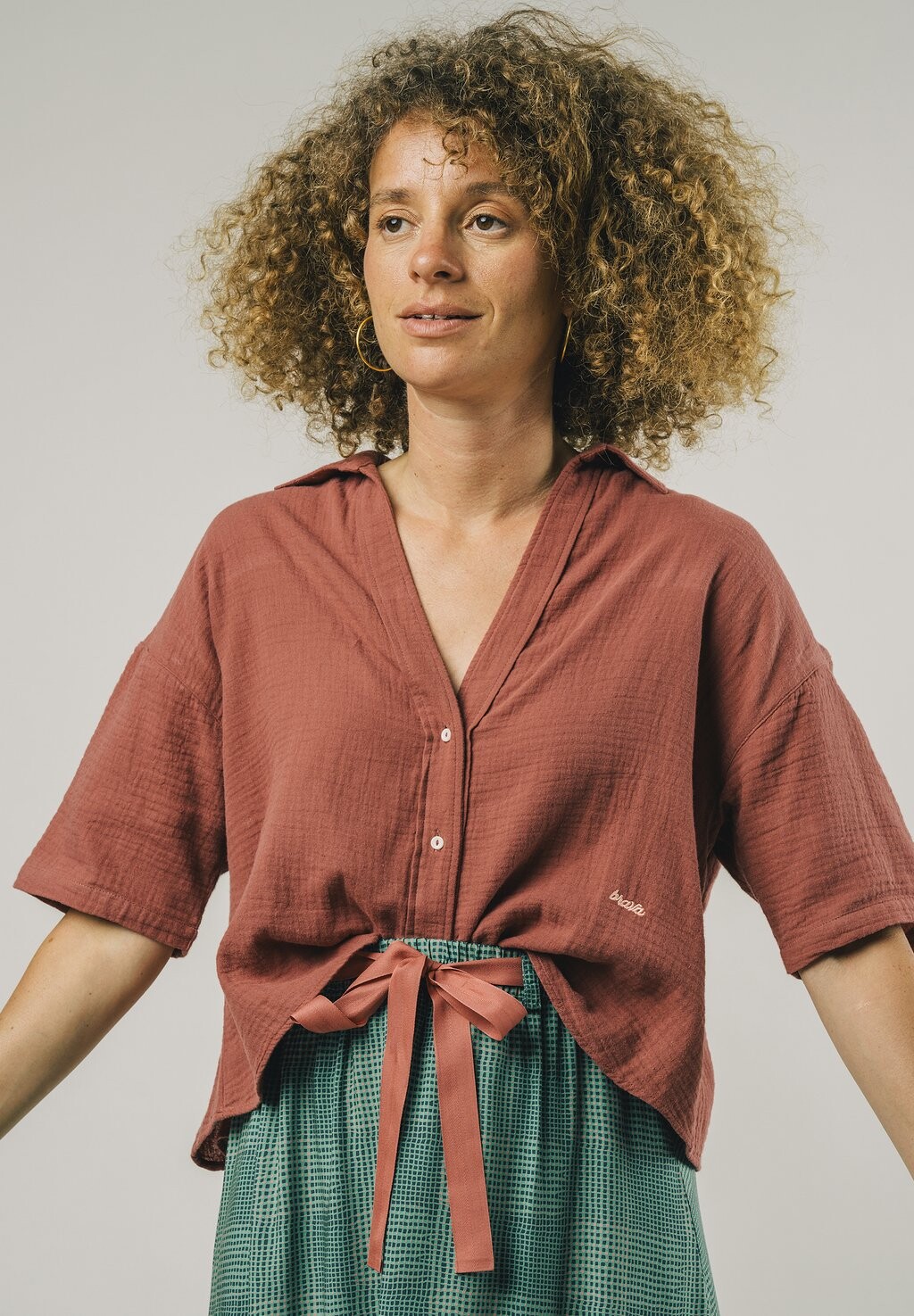 

Рубашка Brava Fabrics, красный