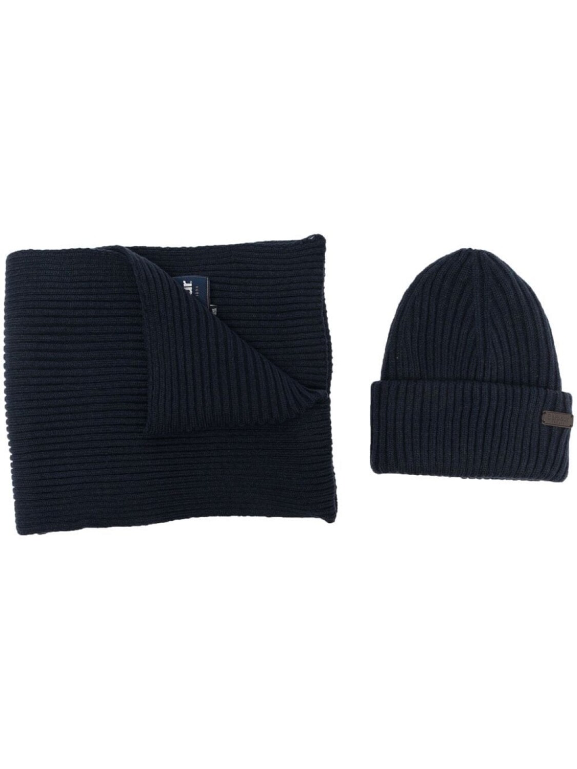 

Barbour комплект из шапки и шарфа, синий