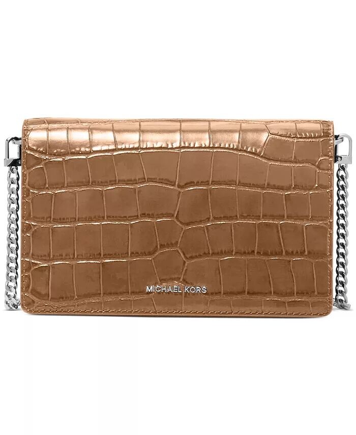 

Средняя сумка через плечо с цепочкой и клапаном Jet Set Michael Kors, черный