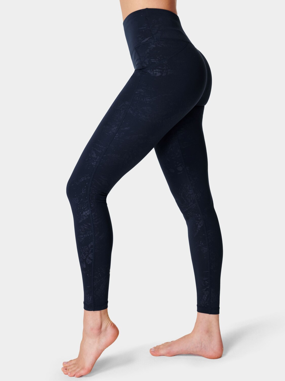 

Леггинсы с тиснением на весь день Sweaty Betty, синяя текстура