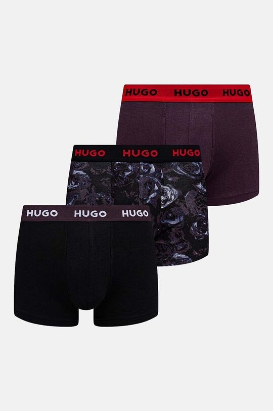 

Комплект из трех боксеров Hugo, черный