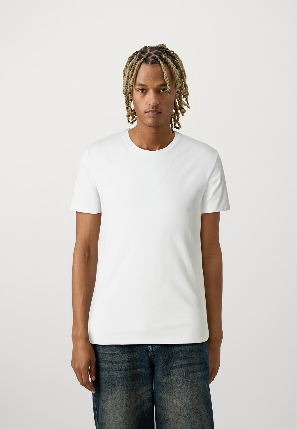

Базовая футболка Slhroland O-Neck Tee 3 Pack Selected, ярко-белая