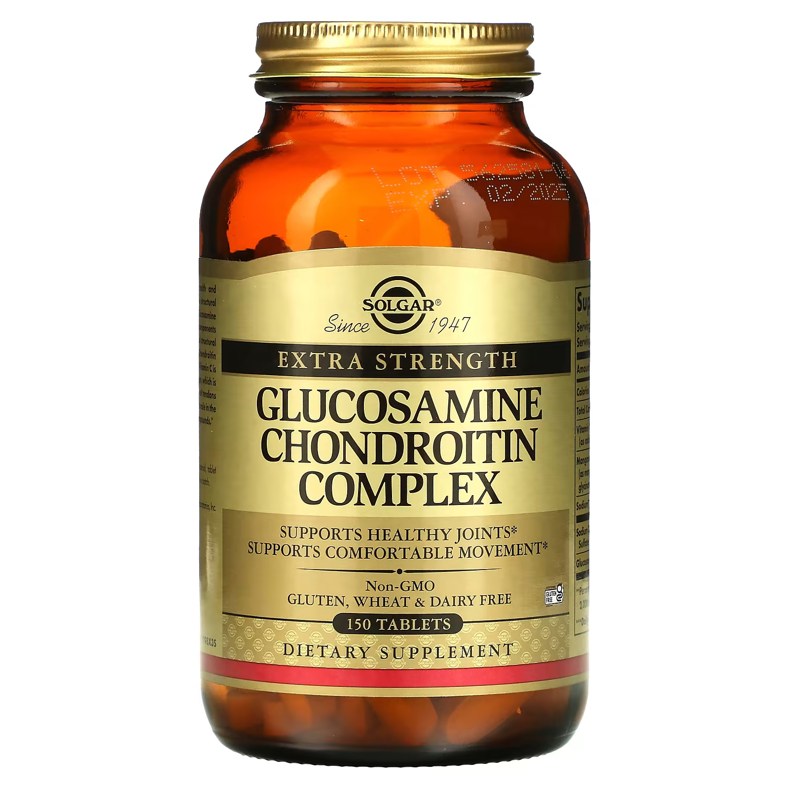 Solgar Комплекс глюкозамина и хондроитина повышенной прочности, 150 таблеток
