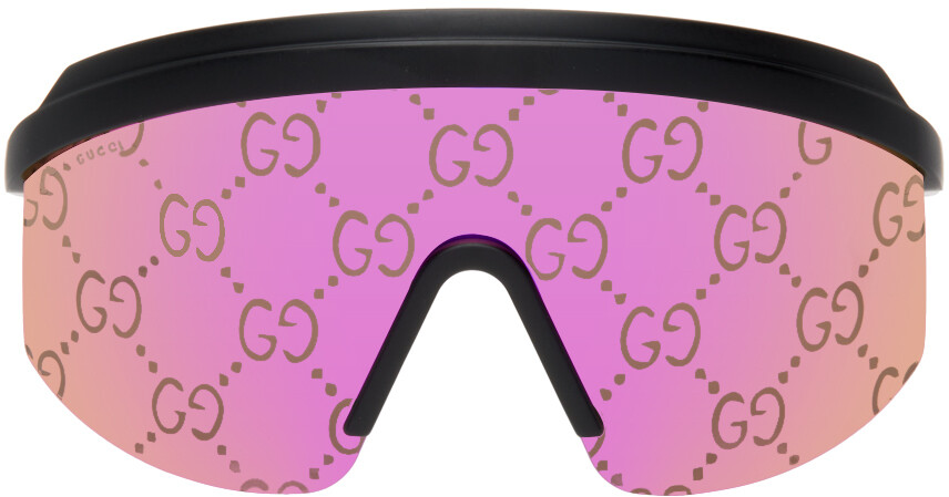

Черные солнцезащитные очки Mask GG Gucci
