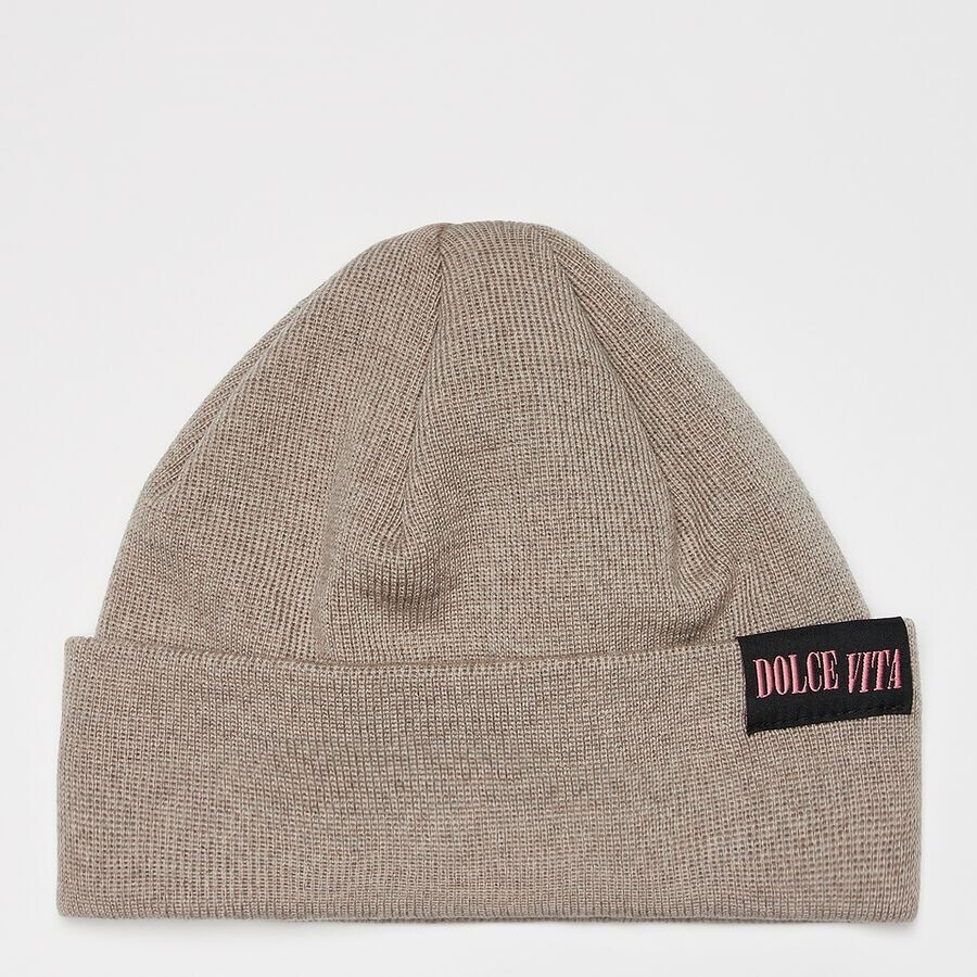 

Шапка Short Merino Beanie Dolce Vita Text On Vacation, цвет beige