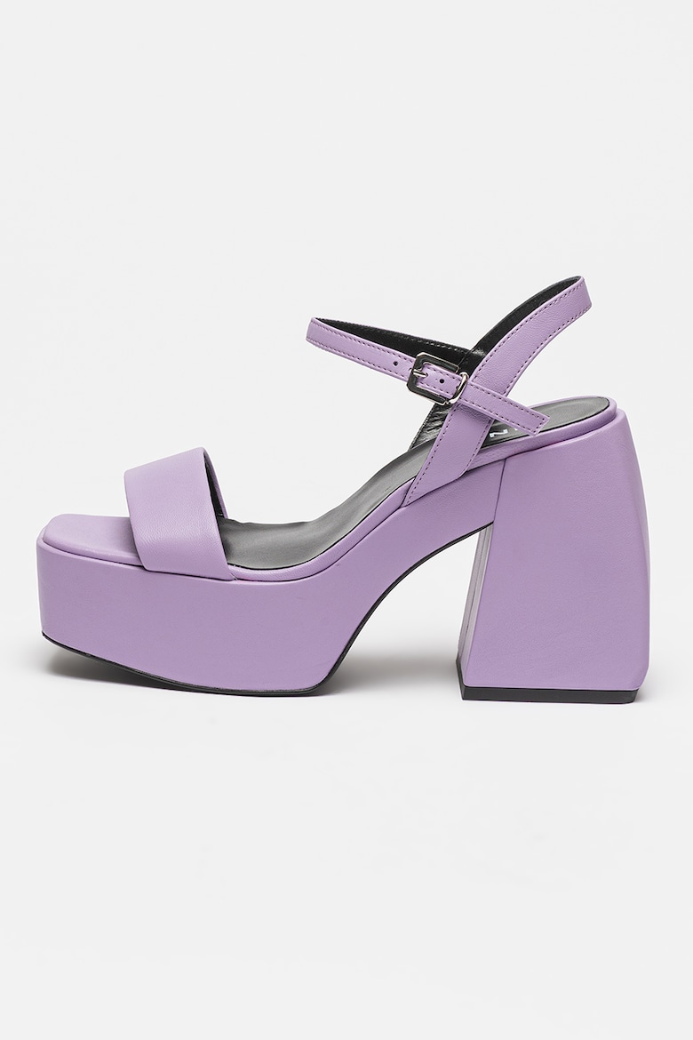 Кожаные босоножки Fantine на высоком каблуке Pinko, фиолетовый