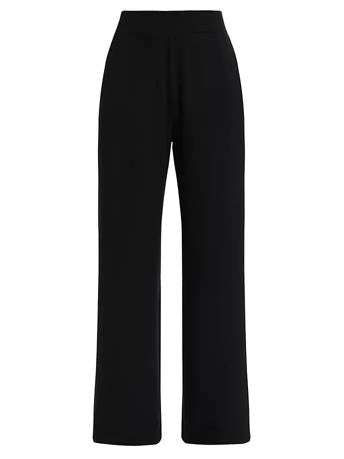 Трикотажные широкие брюки Lauren Leset, черный трикотажные широкие брюки lauren leset черный