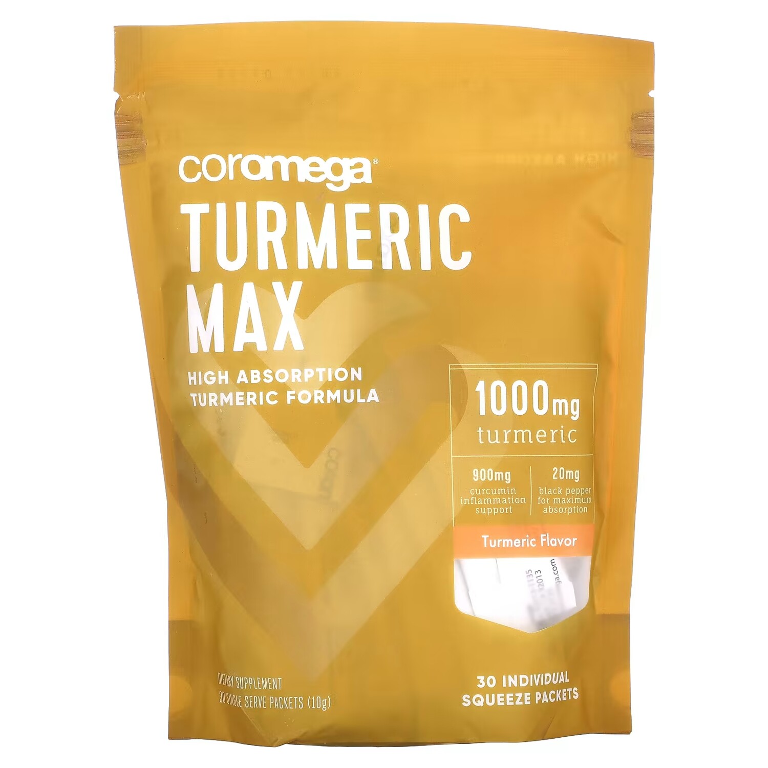 

Куркума Coromega Turmeric Max, 1000 мг, 30 отдельных пакетиков по 10 г