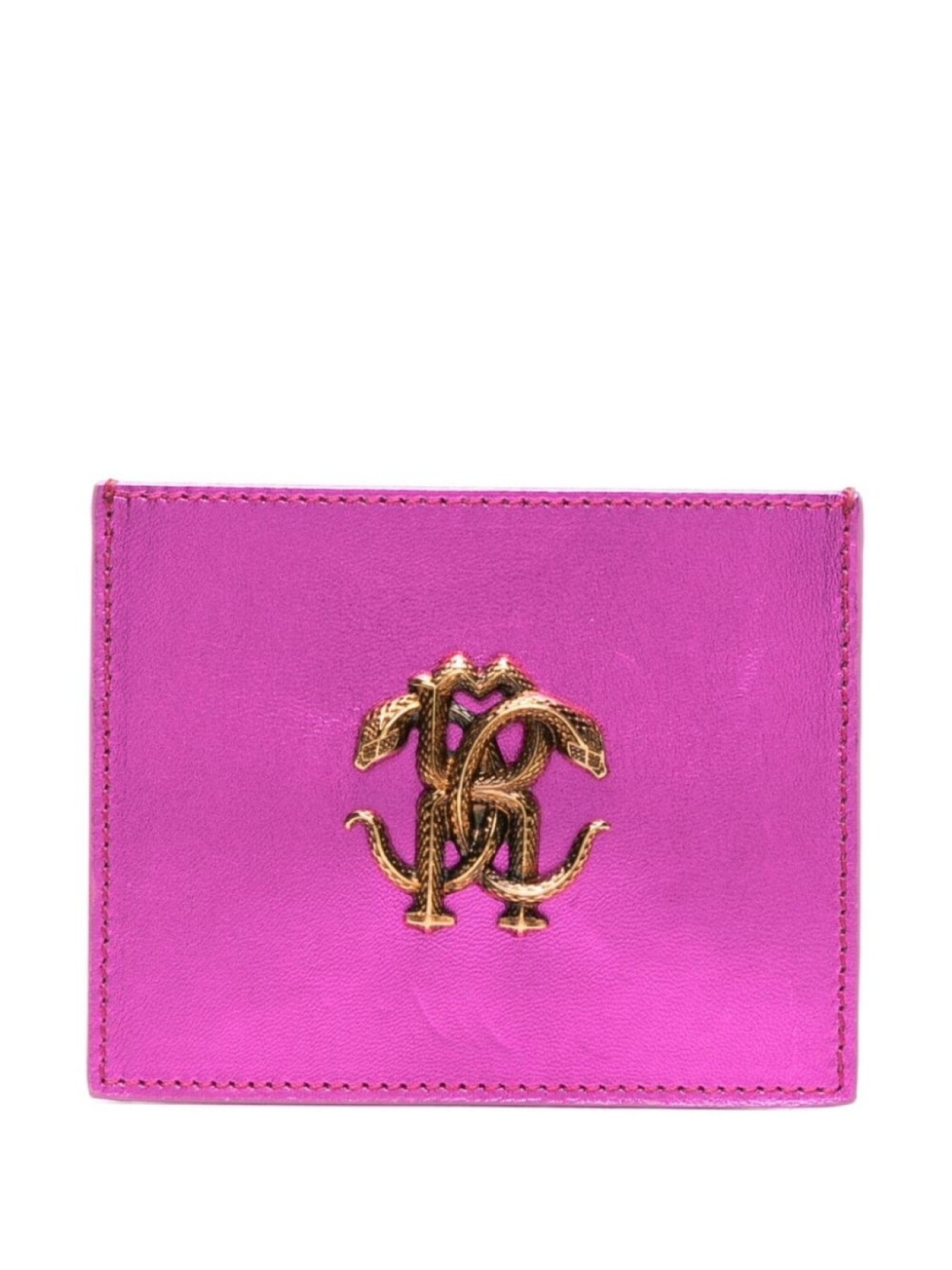

Картхолдер с монограммой Roberto Cavalli, розовый