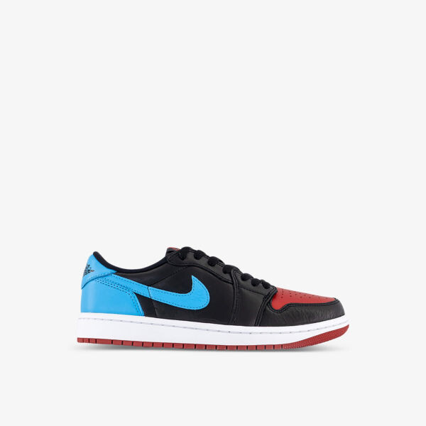 

Кожаные кроссовки Air Jordan 1 Low с низким берцем Nike, черный
