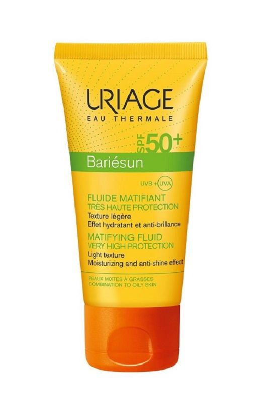 Uriage Bariesun SPF50+ жидкость для лица, 50 ml uriage bariesun spf50 защитная палочка с фильтром 8 ml