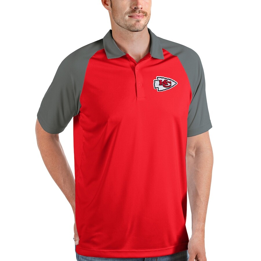 

Поло с коротким рукавом Antigua Kansas City Chiefs, красный