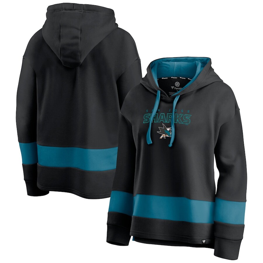 

Пуловер с капюшоном Fanatics Branded San Jose Sharks, черный