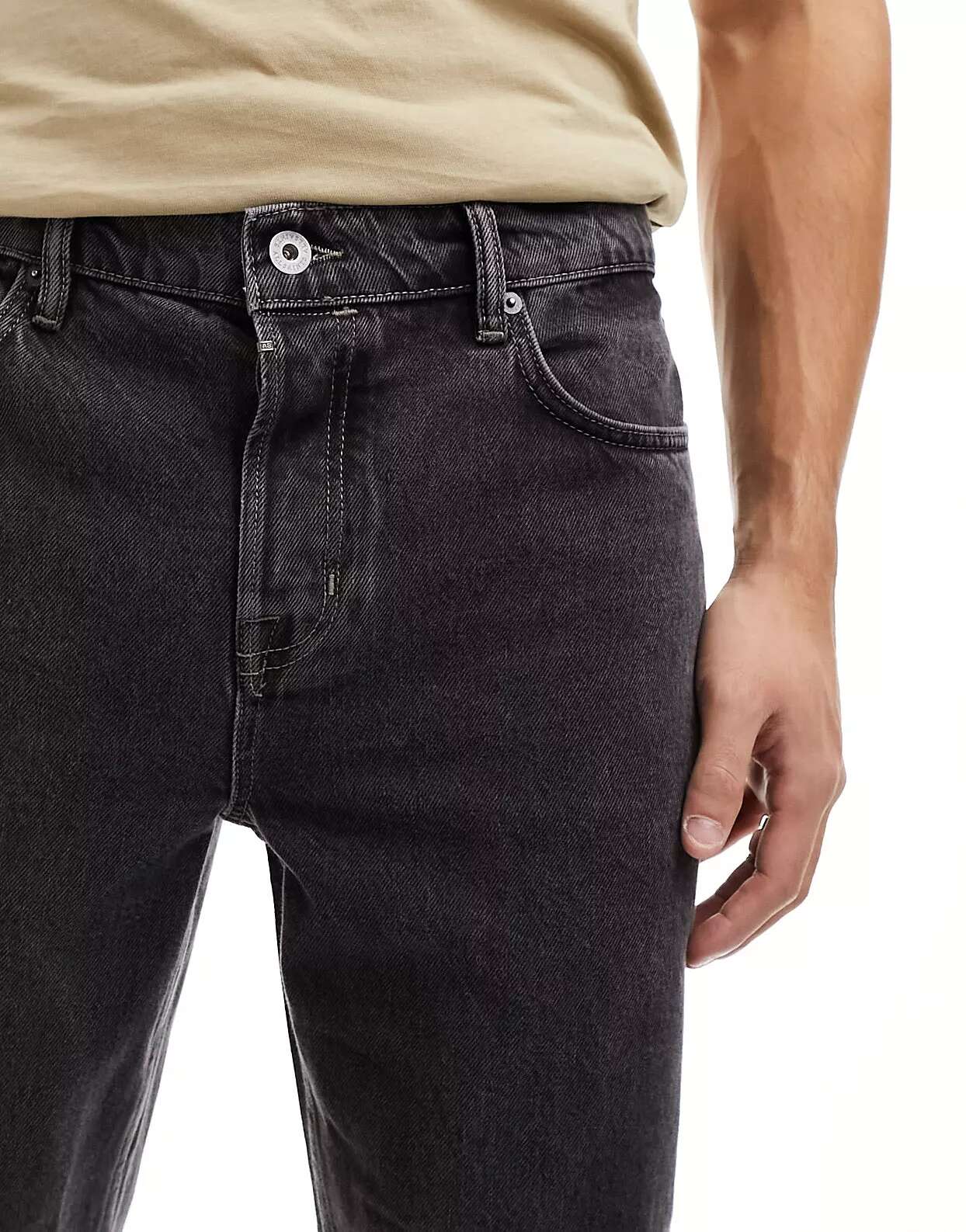 Черные прямые джинсы AllSaints Curtis джинсы curtis с мраморной отделкой allsaints черный