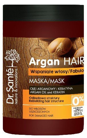Доктор Sante, Argan Hair, восстанавливающая маска для поврежденных волос, 1000 мл, Dr. Sante